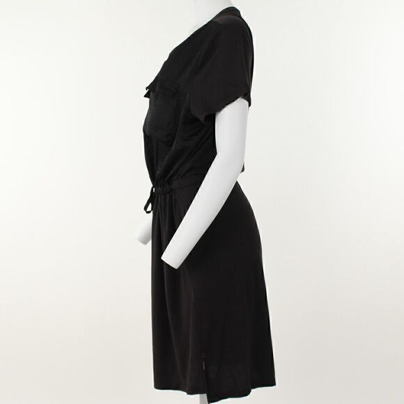 Dkny Solid Drawstring-Waist Pocket-Front Dress - Picture 3 of 5